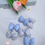 Buộc tóc hình nơ xinh xắn, đáng yêu màu pastel nhẹ nhàng