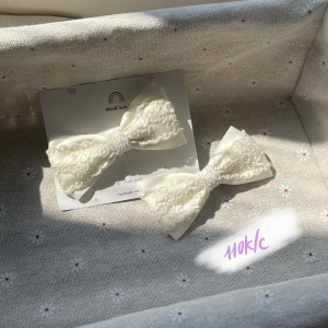 Kẹp nơ hoa nổi bản to